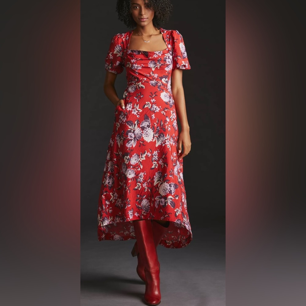 Gorgeous NWT MAEVE PUFF-SLEEVE DRESS
